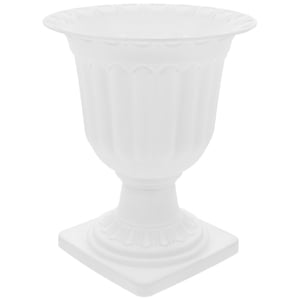 QUTETN Grand pot de fleur de planteur d'urne Pédestal intérieur extérieur jardin végétal conteneur