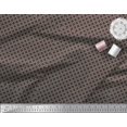 thumbnail image 3 of Soimoi Brown Moss Georgette Fabric Square Geometric Fabric Prints By Yard 42 Inch Wide, 3 of 3