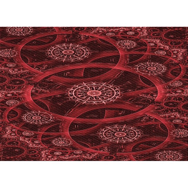 Ahgly Company Tapis Rectangulaire Lavable en Machine Intérieur Transitionnel Rouge Bordeaux, 2 Pieds x 3 Pieds