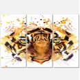 thumbnail image 2 of Impression sur toile « yeux avec le feu » Design Art, 2 of 3