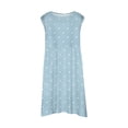 thumbnail image 4 of PMVFHDE Tenue d'Été pour Filles Mode Filles Mignonne Printemps et Été Imprimée Col Rond Sans Manches Robe Décontractée (3), Bleu Clair, 3-4, 4 of 5