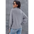 thumbnail image 3 of Women's Oversized Chunky Batwing Long Sleeve Turtleneck Sweater, 3 of 11