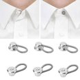 thumbnail image 2 of 6Pcs Metal Collar Cuff Extender Buttons Lengthen Buckle Expander for Shirt Pants, 2 of 8