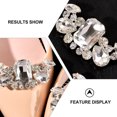 thumbnail image 2 of Shisuyan Rhinestone Shoe Clips 2Pcs 2.8X1.2X0.4In Imitation Crystal, 2 of 8