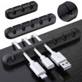 thumbnail image 2 of Opolski 1/3Pcs Silicone Adhesive Wire Organizer Charging Cable Clamp Clip Holder Fixer, 2 of 7