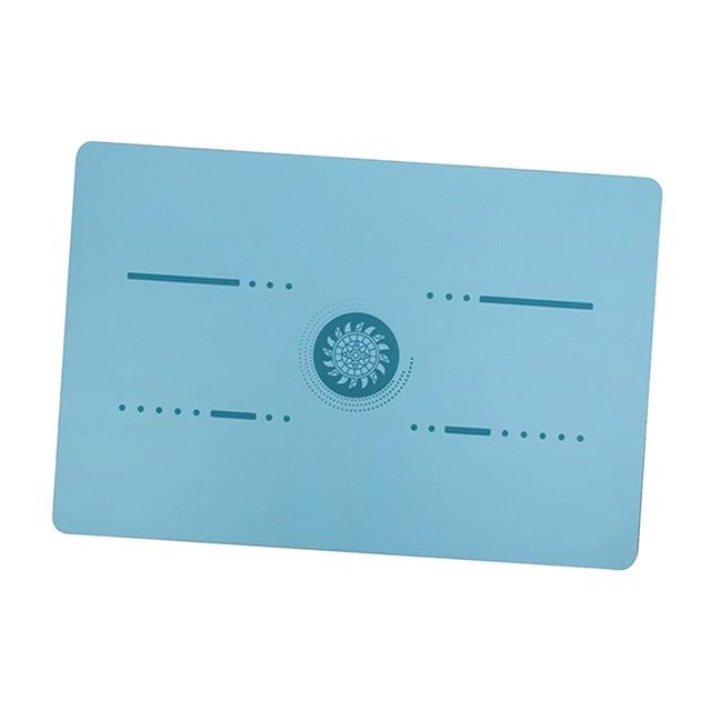 Yoga Mat Exercise Mat for Men Women Portable Tear Resistant Non Slip Pilates Mat Blue