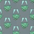 thumbnail image 1 of Ahgly Company Tapis d'Intérieur Lavable en Machine Carré Marbre Bleu, 6 Pieds Carré, 1 of 7