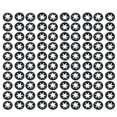 thumbnail image 1 of Unique Bargains 100 Pcs 5mm x 12mm Internal Tooth Starlock Star Lock Locking Washers, 1 of 1