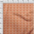 thumbnail image 2 of oneOone Polyester Lycra Orange Fabric Geometric Bandhani Craft Projects Decor Fabric Printed By The Yard 56 Inches Wide, 2 of 4