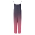 thumbnail image 4 of Combinaisons Décontractées Sans Manches pour Femmes, Bretelles Spaghetti, Coupe Ample, Barboteuse de Plage, Jambes Larges, Pantalon Long, Tenues avec Poches, 4 of 4