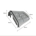 thumbnail image 2 of Graflsoa Boutons de Commande Volant Premium ABS+PC pour Mercedes GL/ML/R-Class (2006-2009) - Côté Gauche, 4 Touches, Noir, Durable et Résistant aux UV, 2 of 6