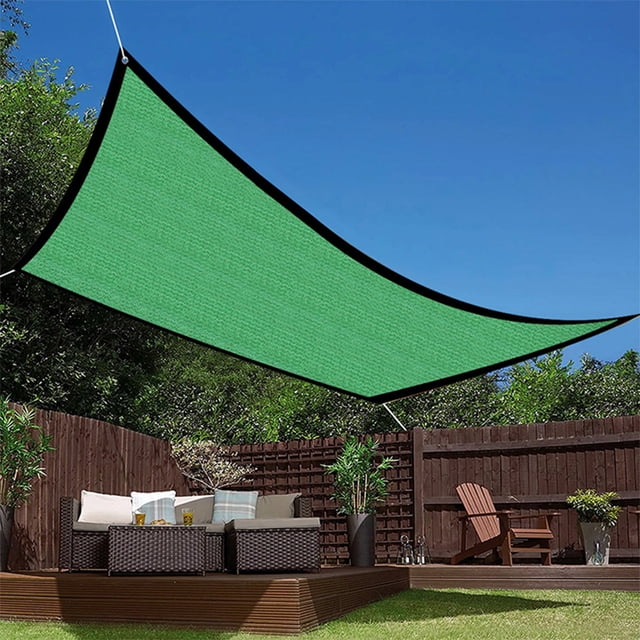 Outdoor Sun Shade Sail for Patio, Pool & Garden - 95% UV Block Rectangle Sunshade with HDPE Fabric