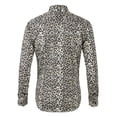 thumbnail image 2 of INSPIRE CHIC Chemise en Coton à Manches Longues Boutonnée à Imprimé Léopard Vintage pour Homme, 2 of 6