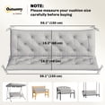 thumbnail image 3 of Outsunny Coussins de Remplacement pour Balançoire de Banc d'Extérieur à 3 Places, 3 of 10