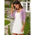 thumbnail image 4 of INSPIRE CHIC Cardigan Boléro Court en Dentelle Florale Intégrale de Loisirs pour Femmes, 4 of 6