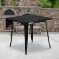 thumbnail image 2 of Bowery Hill Table à Manger Moderne Carrée en Métal de 31,5 Po, Violet, 2 of 7