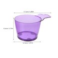 thumbnail image 2 of KALLORY 2Pcs Hair Color Mixing Bowl Plastic Salon Hair Dye Bowl Large Capacity Transparent Mixing Tool, 2 of 5
