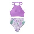 thumbnail image 1 of Womens Bathing Suits Two Piece Womens Solid Bikini Strap Bikini Deep V Sexy Split Swimsuit Set Two Piece Set Swimming Suit Two Piece Bathing Suits for Women Two Piece Sets for Women, 1 of 5