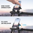 thumbnail image 3 of Miracase Bike Motorcycle Phone Holder, [1s Quick Lock] Bicycle Phone Mount Handlebar Cell Phone Clamp for Scooter, Compatible with iPhone Samsung Google, 3 of 6