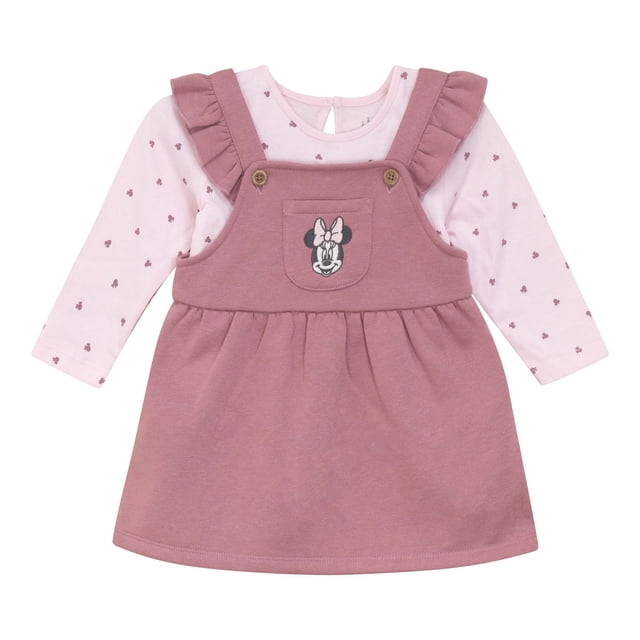 Disney Minnie Mouse Ensemble 2-pièces Haut et Robe-Jupe pour Bébé Fille
