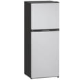 thumbnail image 1 of HOMCOM Mini-Frigo avec Congélateur 4,6 Pi3 Réfrigérateur Compact à 2 Portes Argent, 1 of 10