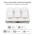 thumbnail image 3 of Mini 6 Key Keypad One Handed Mechanical Gaming Keyboard,Programming Macro  Keypad Red Switch Small USB Wired RGB Mechanical Keyboard for Gaming Office, 3 of 7