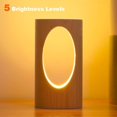 thumbnail image 3 of Lampe de Table en Bois de Nuit Led, Lampe de Chevet Créative, 3 of 5