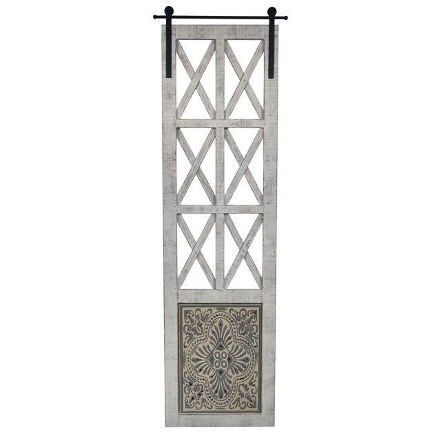 homeroots home decor 380818 Distressed Full Length Door Panel Wall Decor