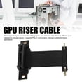 thumbnail image 3 of PCIe 4.0 GPU Extension Cable Riser Card, 90 Degree Flexible 8GBps High Speed Backward for PC Cases Servers Gaming Systems, 3 of 7