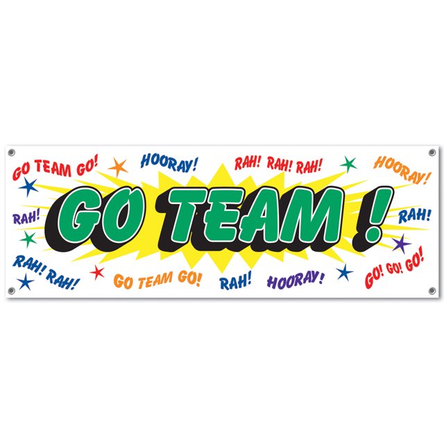 The Beistle Company 57649 Go Team! Bannière de Panneau (Lot de 12)