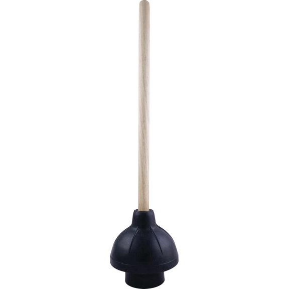 Débouchoir Master Plumber 6 po, ventouse Force Cup, manche en bois 18 po, noir