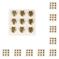 thumbnail image 1 of 10 Sheets Rhinestone Stickers Children Hand Acrylic Decals Three-dimensional Student DIY Love Heart Crafts Label Table Party Light Coffee, 1 of 8