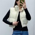 thumbnail image 2 of ORUYROP Gilet Court d'Hiver pour Femmes, Léger, Sans Manches, Chaud, Rembourré, 2 of 6