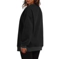 thumbnail image 4 of Timegard Chandail en Molleton Surdimensionné pour Femmes Col Rond Manches Longues Hauts Mode Automne Chandail avec Poches, 4 of 8