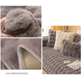 thumbnail image 3 of DPTALR Thick Rabbit Plush Sofa Cushion, Non-Slip Sofa Cover Super Soft Faux Throw Couch Cushion Covers Furniture Protector (Sofa Cushion 70x210 Cm), 3 of 3