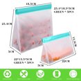 thumbnail image 2 of Reusable Food Storage Bags Stand Up, Ziplock Reusable Freezer Bags, Leakproof Storage Gallon Bags, 2 of 7