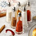 thumbnail image 3 of Gala Houseware Glass Tower Style Salt and Pepper Shakers Set, Clear Salt and Pepper Mini Glass Bottles, Set of 6 Salt Shaker and Pepper Shakers (Each:1.4oz), 3 of 5