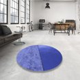 thumbnail image 4 of Ahgly Company Tapis Rectangulaire d'Intérieur Lavable en Machine Bleu Ciel Transitionnel, 6 Pieds x 9 Pieds, 4 of 7