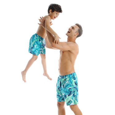 Pudcoco Father  Son Swim Trunks Parent-child Swimwear, Bathing Suit Pants