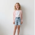thumbnail image 2 of SROBPTY Cardigans d'Automne pour Filles, Hauts Cardigan à Manches Longues Unis de Mode pour Filles Enfants Rose 165, 2 of 5