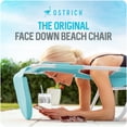 thumbnail image 4 of Ostrich The Ladies Comfort Lounger, Foldable Beach Pool Tanning Chair, Aqua, 4 of 11