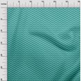 thumbnail image 3 of oneOone Cotton Flex Turquoise Blue Fabric Chevron Sewing Craft Projects Fabric Prints By Yard 40 Inch Wide, 3 of 4