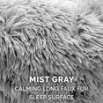 thumbnail image 4 of Furhaven Replacement Donut Dog Bed Cover Plush Long Faux Fur Calming Cuddler Machine Washable - Misty Gray Medium, 4 of 5