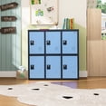 thumbnail image 3 of Mecolor Furniture 6 Door Staff Locker with Lock Latch, Office Cabinet for Books Files Lunch Boxes Storage, 3 of 6