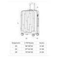 thumbnail image 4 of TRAVLR 100% PP Break Resistant Lightweight  24" Checkin Luggage Trolley - Navy Blue ., 4 of 6