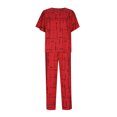 thumbnail image 4 of Ensembles pour Femmes, T-Shirt à Col Rond Imprimé à Manches Mi-Longues, Chandail à Enfiler, Hauts + Pantalon, Ensemble 2 Pcs en Liquidation, 4 of 6