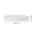 thumbnail image 3 of Unique Bargains Retro Wall Sconce Canopy Kit White Iron 3 Pieces Indoor, 3 of 3