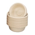 thumbnail image 1 of 50PCS Disposable 350mL Bowls Disposable Paper Tableware Set Ecological Dinnerware for Birthday Barbecues Camping Picnics Party, 1 of 7