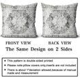 thumbnail image 2 of Grey Boho Throw Pillow Covers Set of 2 Monaco Rug Carpet Double Sided Pattern Cotton Soft Pillow Case Cushion Cover Pillowcase for Garden Couch Sofa Bed Decorative 20x20 inch, 2 of 5