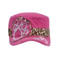 thumbnail image 2 of Top Headwear Womens Print Adjustable Cadet Cap - Pink - Studded Paw Print, 2 of 2